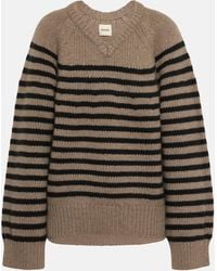 Khaite - Nalani Striped Cashmere Sweater - Lyst