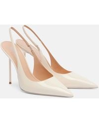 Paris Texas - Bridal Lidia 105 Patent Leather Slingback Pumps - Lyst