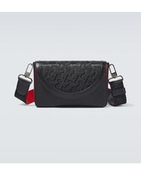 Christian Louboutin - Monogram Leather Shoulder Bag - Lyst