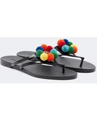 Dolce & Gabbana - Embellished Thong Sandals - Lyst
