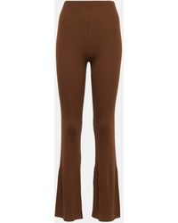 Wolford - High-rise Flared Virgin Wool Pants - Lyst