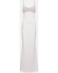 Safiyaa - Bridal Robe Beatriz Aus Crepe - Lyst