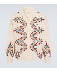 Bode - Carnival Embroidered Cotton Shirt - Lyst