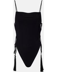 Alaïa - Tasselled Swimsuit - Lyst
