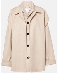 Bottega Veneta - Wool And Cashmere Car Coat - Lyst