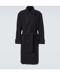 Lemaire - Mantel Aus Wolle Und Alpakawolle - Lyst