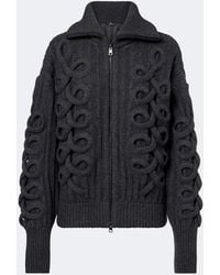 Etro - Ribbed-Knit Wool-Blend Zip-Up Cardigan - Lyst