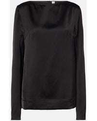 TOTEME - Satin Top - Lyst
