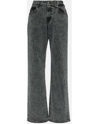 7 For All Mankind - Low-Rise Straight Jeans - Lyst
