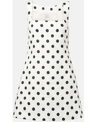 Posse - Alice Polka-Dot Linen Minidress - Lyst