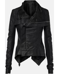 Rick Owens - Hollywood Naska Biker Leather Jacket - Lyst