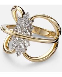 YEPREM - Bague Golden Strada En Or 18 Ct Et Diamants - Lyst