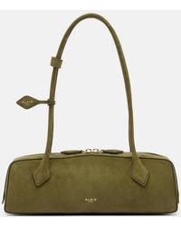 Alaïa - Le Teckel Medium Suede Shoulder Bag - Lyst