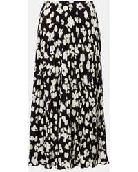Proenza Schouler - Label Runa Printed Twill Midi Skirt - Lyst