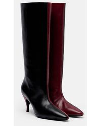Herbert Levine - Two Faced Leather Knee-High Boots - Lyst