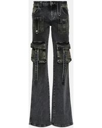 Blumarine - Low-Rise Denim Cargo Pants - Lyst