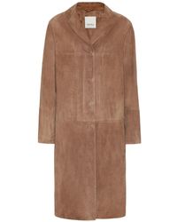 Max Mara Cappotto Radio in suede - Marrone