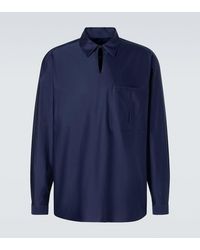 Giorgio Armani - Hemd Aus Baumwolle Und Seide - Lyst