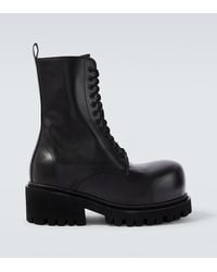 Balenciaga - Stomper Leather Boots - Lyst