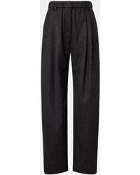 Brunello Cucinelli - Monili Virgin Wool Wide-Leg Pants - Lyst