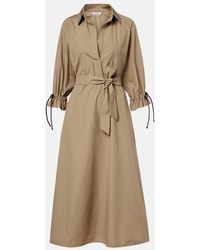 Max Mara - Mirto Cotton Midi Dress - Lyst