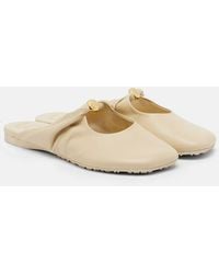 Loewe - Pebble Soft Leather Mules - Lyst
