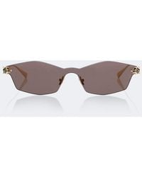 Cartier - Panthere De Cartier Rectangular Sunglasses - Lyst