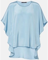 Max Mara - Blusa Oronte De Crepe De China De Seda - Lyst