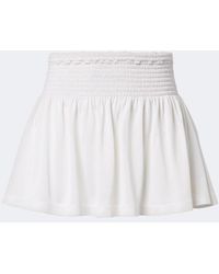 Gucci - Shirred Silk Jersey Miniskirt - Lyst