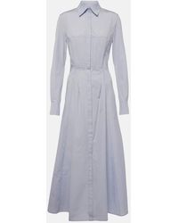 Gabriela Hearst - Hemdblusenkleid Eugene Aus Baumwolle - Lyst