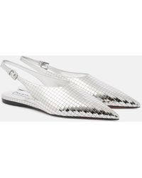Alaïa - Art Deco Flat Slingback Shoes - Lyst