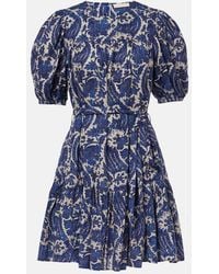 Ulla Johnson - Rosalie Printed Cotton-Blend Minidress - Lyst