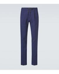 Slowear - Linen, Wool And Silk Tapered Pants - Lyst