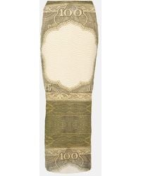 Jean Paul Gaultier - Printed Maxi Skirt - Lyst