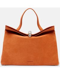 Jacquemus - Valerie Medium Suede Top-Handle Bag - Lyst