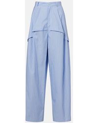 Loewe - Paula's Ibiza Striped Cotton Poplin Wide-Leg Pants - Lyst