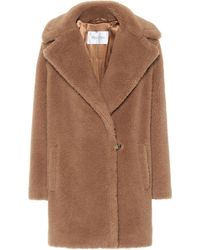 Max Mara Orchis Camel Hair And Silk Teddy Coat - Brown
