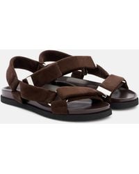 The Attico - Salinas Suede Sandals - Lyst