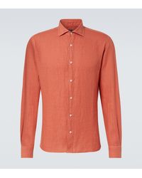 Fedeli - Camisa Oxford De Lino - Lyst