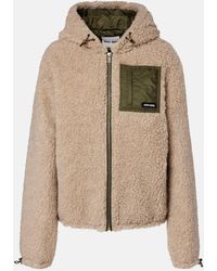 Miu Miu - Wool-Blend Teddy Down Jacket - Lyst