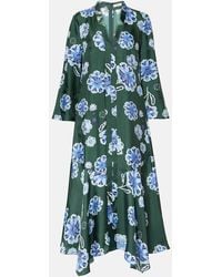 Dorothee Schumacher - Robe Midi Big Garden En Soie A Fleurs - Lyst