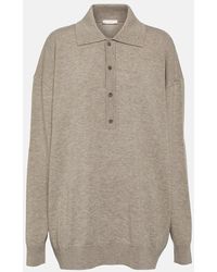 The Row - Wool-blend Polo Top - Lyst