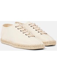 Lemaire - Linoleum Canvas Lace-Up Espadrilles - Lyst