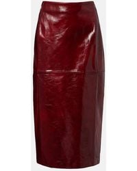 Sportmax - Leather Pencil Skirt - Lyst