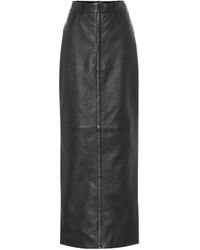 Celina Leather Maxi Skirt Noir Miinto Femme Vêtements Jupes Jupes en cuir Taille: 38 FR Femme 