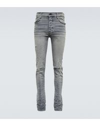 Amiri Distressed Skinny Jeans Shotgun - Grau