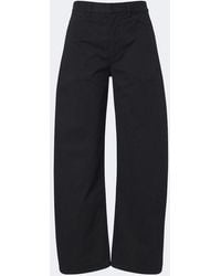 Nili Lotan - Tribeca Cotton Twill Barrel-Leg Pants - Lyst