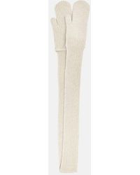 Max Mara - Fly Ribbed-knit Cashmere Gloves - Lyst