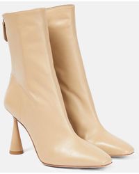 Aquazzura - Amore 95 Leather Ankle Boots - Lyst