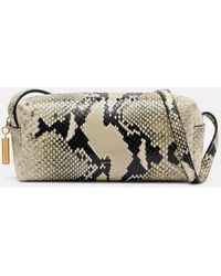 KHAITE - Kye Mini Snake-Effect Leather Crossbody Bag - Lyst